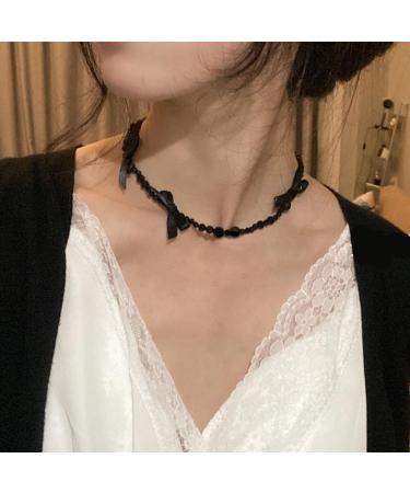 Handmade Oralgos Fashionable Necklace | Elegant Crystal Pearl Choker for Women & Girls - Buy Online on GoSupps.com