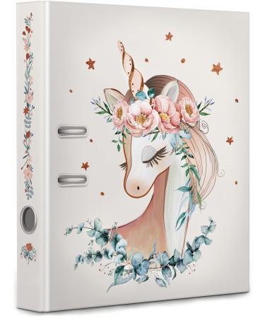 artpin Unicorn Folder Girls School Nursery - Children's Gift Portfolio Horse Pink for 350 Sheets O5