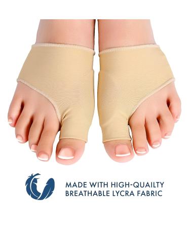 Bunion Support Sleeve with Silicone Gel Pads - 2 Pack Toe Protectors for Big Toe Pain Relief (S-M US 6-10) - All Things Accessory - Buy Online on GoSupps.com