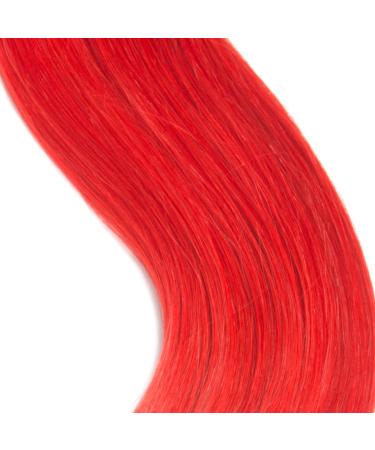 Red Keratin Bonding Extensions - 100% Remy Real Human Hair 25x 1g 45cm U-Tip Strands in Red - Long Smooth Hair Extensions - Buy Online on GoSupps.com