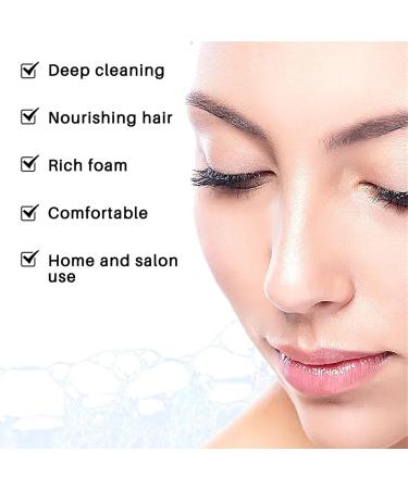 Eyelash Extension Shampoo - Delicate Eyelash Extension Cleaner with Rinse Bottle Brush Eyelash Extension Foam 100ml - Buy Online on GoSupps.com