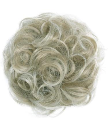 CAISHA by PRETTYSHOP Large Curly Messy Bun Hairpiece Scrunchy - Light Blonde #24AT613 G12E - Buy Online on GoSupps.com