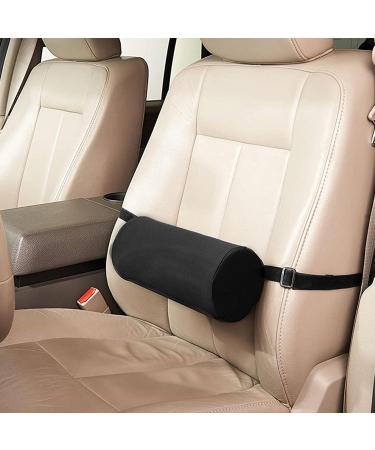 Waist Support Cylinder Pillow - Adjustable Back Roll Lumbar Support for Office Chairs - Comfortable Black Pillows for Home & Travel - Buy Online on GoSupps.com