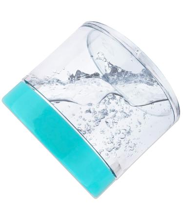 Beauticom 60ml Thick Wall Clear Acrylic Jars - 6 Leak Proof Containers with Teal Lids for Makeup Creams & Cosmetics | International Shipping Available - Buy Online on GoSupps.com