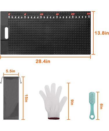 Shop Weiaguzc Large Fish Fillet Mat 72.1 x 35.1 cm - Non-Slip Portable with Fishline Sticker & Accessories - Perfect for Scaling Fish - Buy Online on GoSupps.com