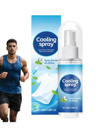 Refreshing spray refreshing spray for clothes moisturizing solution 50 ml without fat for sports fitness studio walking men women youth athletes hot days