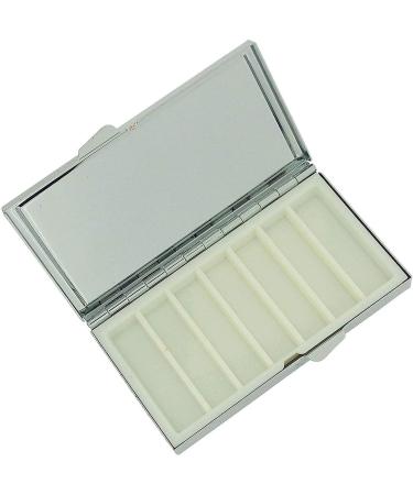 Peacock Background 7-Day Pill Box Compact Case - Black Rectangle Pill Organizer for Travel - Buy Online on GoSupps.com