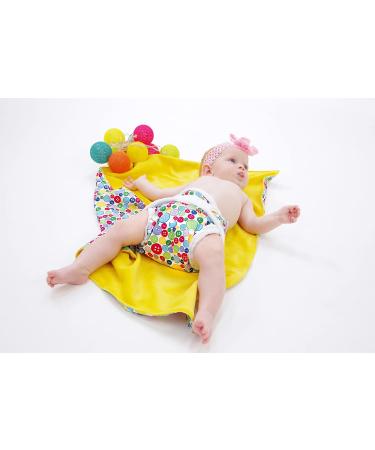 Petit Lulu Size 2 Powy Overpants (5-16kg) | Washable & Waterproof Baby Diaper Pants | Velcro | One Size | Fleet Diapers | Made in EU - Gray/Pink - Buy Online on GoSupps.com