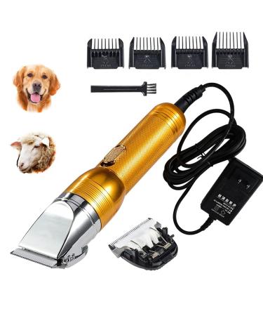 Dog Grooming Clippers Electric Professional Powerful 350W Sheep Shears Pet Grooming Clippers for Heavy Duty Hair Horses Cat Farm Livestock Fur Carpet Trimmers Shaver for Thick Coats