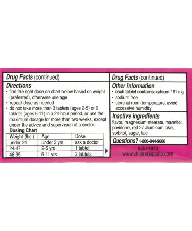 Buy Children's Pepto Chewable Tablets - 24 CT | Fast International Shipping - Buy Online on GoSupps.com
