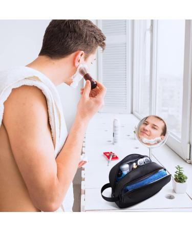 BAGSMART Men's Travel Toiletry Organizer - Water Resistant Hanging Dopp Kit/Shaving Bag - Black-Medium - Buy Online on GoSupps.com