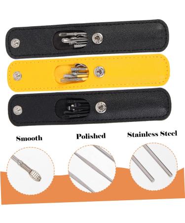 KALLORY 3sets Portable Ear Cleaning Kit of Wax Removal Tools for Adults Ergonomic Smooth Skin-Friendly Design Essential Ear Care for Home and Travel - Buy Online on GoSupps.com