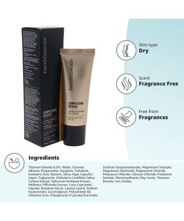 bareMinerals Complexion Rescue Tinted Hydrating Gel Cream SPF 30 Natural 05 - Fragrance-Free, 1.18 fl oz (Pack of 1) - Buy Online on GoSupps.com