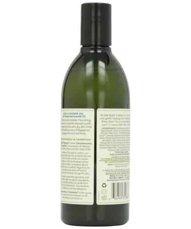 Avalon Organic Botanicals Mint Bath & Shower Gel - 12 oz | Natural Skincare for Refreshing Cleansing - Buy Online on GoSupps.com