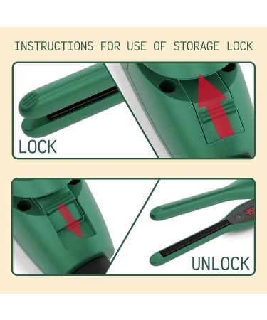 K&K Mini Ceramic Flat Iron Nano Tourmaline 3/10 inch Plate for Short Hair Pixie Cut - Green - Buy Online on GoSupps.com