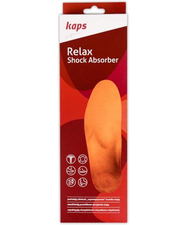 KAPS Relax Shock Absorber Insoles - Orthopedic Microfiber & Memory Foam Shoe Inserts for Men | Support Longitudinal Arch | 46 EUR / 12 UK - Buy Online on GoSupps.com