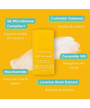 Dermala FOBO OAT So Sweet Daily Moisturizer - Lightweight, Non-clogging Formula for Blemish-Prone Skin, Brightening Effect - Suitable for All Skin Types - Buy Online on GoSupps.com