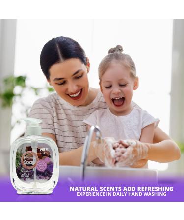 WBM Care Himalayan Pink Salt Lavender & Almond Hand Soap 16.9 oz - Pack of 3, Nourishing and Smooth Formula - Buy Online on GoSupps.com