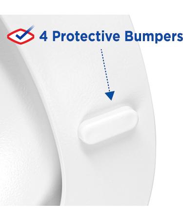 Clorox Antimicrobial Round Wood Toilet Seat | Easy-Off Hinges | Wiggle-Free Design - Buy Online on GoSupps.com