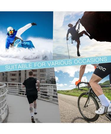 COOVAN 8 Pairs Men's Ankle Socks - Athletic Running Socks with Cushion Tab, Low Cut Style - 8 Pack, Black - Buy Online on GoSupps.com