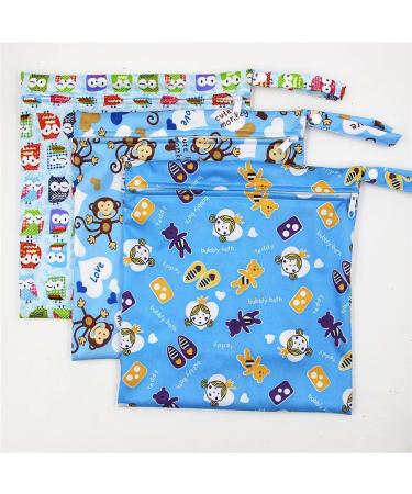 Baby Diaper Bag Wet Dry Organizer - Waterproof Zipper Bag, Reusable Cloth Wet Bag (Color 10 M) - Buy Online on GoSupps.com