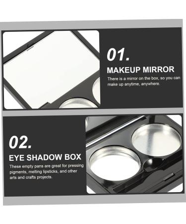 DOITOOL 9 Sets Double Box Eye Shadow Box Highlighters Magnetic Eyeshadow Palette Empty DIY Make up Container - Buy Online on GoSupps.com
