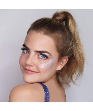 Holographic Silver Glitter Spray - Shimmer for Hair, Face & Body | Festival & Rave Accessories - Buy Online on GoSupps.com