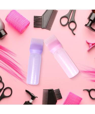 Aruicheng 2-Piece Hair Oil Applicator Bottle Set - 160ml Plastic Dye Bottle with Gradual Scale for Easy Hair Coloring and Root Application - Buy Online on GoSupps.com