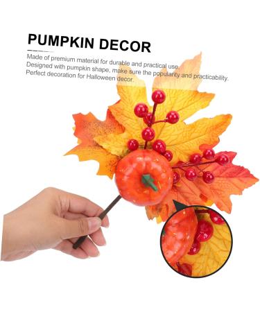 TOPBATHY 9 Pcs Maple Pumpkin Plugin Desk Top Decor Halloween Home Decor Home Decorations Fake Pumpkin Ornaments Festival Pumpkin Decoration Fall Wreath Fall Decor Vase Plastic Pine Cones - Buy Online on GoSupps.com