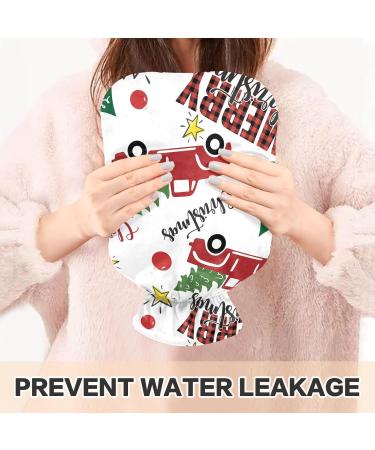 Cartoon Christmas Tree Hot Water Bottle - 2L | Heat & Cold Therapy for Pain Relief | Fun Design with Cozy Cover - Buy Online on GoSupps.com