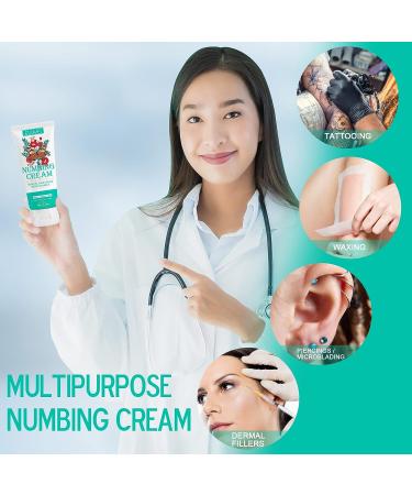 2.02 oz Tattoo Numbing Cream | Maximum Strength | Painless Pre-Tattoo Numbing | 6-8 Hours Before Tattoo - Buy Online on GoSupps.com