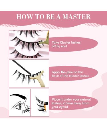 Lash Clusters 10 Pairs Manga Lashes - Natural Look, Soft & Easy to Wear - Buy Online on GoSupps.com