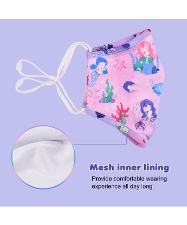 Buy CIKIShield Boys Adjustable Cloth Face Mask - Washable & Reusable UV Protection (Pack of 6) - White/Pink/Purple - International Shipping Available - Buy Online on GoSupps.com