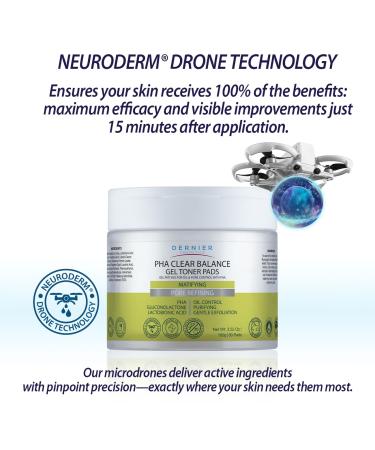 Dernier Beauty Exfoliating Face Pads PHA & Gluconolactone Face Scrub with Astringent Action Oil Control Pore Minimizer Gentle Daily Exfoliation for Smooth Radiance | 100g - 80 Pads - Buy Online on GoSupps.com