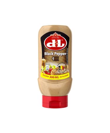 Hymor D&L Black Pepper Sauce 12 x 300ml Squeeze Spicy creamy and tangy steak sauce for hamburgers steak fries barbecue and sandwiches Fine spicy sauce from Devos & Lemmens for savory dishes