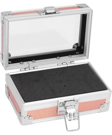 ZJchao Nail Drill Bit Storage Box with Secure Lock Multi Hole Capacity Transparent Flip Cover Durable Construction (Dazzling Gold) - Buy Online on GoSupps.com