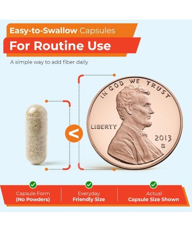 TIME-Cap Labs 400 Count Psyllium Husk Fiber Capsules - Gluten-Free Soluble Fiber Supplement for Adults Digestive Regularity Support Gentle Daily Fiber Support Routine Use for Men & Women - Buy Online on GoSupps.com