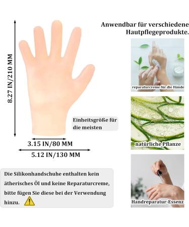 Moisturizing Silicone Spa Gel Gloves for Hand Care | Reusable Yellow Sleep Gloves for Dry Cracked Hands - 1 Pair - Buy Online on GoSupps.com