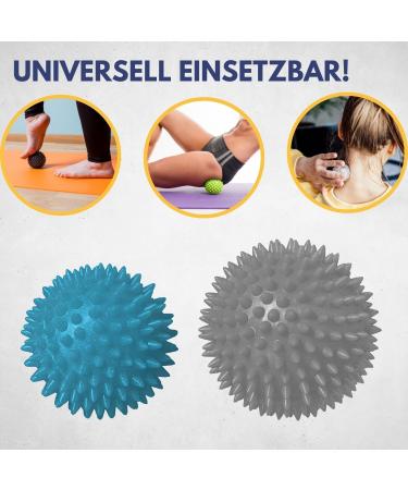 Best Sporting Massage Balls Set - Reflex Zone Therapy & Relaxation | Includes Free Exercise Instructions - Soft & Hard Hedgehog Balls - Buy Online on GoSupps.com