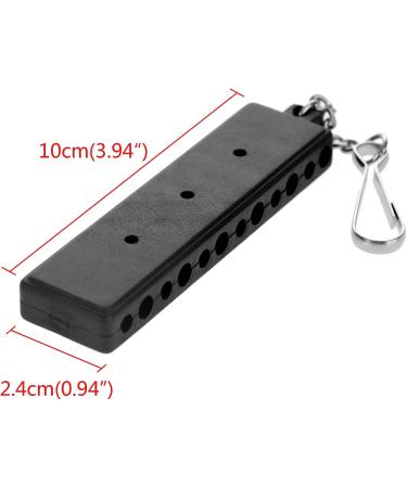 MUXSAM Black Golf Tee Holder for Bag - 1-Pack Tee Carrier with 12 Holes, 3 Ball Markers, Keychain - Golf Accessory - Buy Online on GoSupps.com