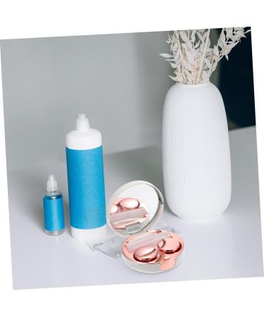 Healeved Contact Lens Container Set - Travel Case with Mirror Marble Design | Eye Contact Holder for Safe Storage - Ideal for International Shipping - Buy Online on GoSupps.com