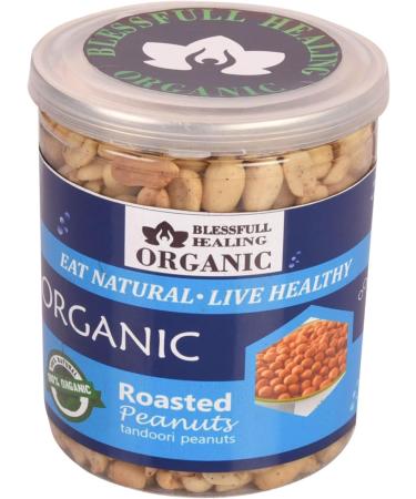 Blessfull Healing Organic Natural Vegan Tandoori Roasted Peanuts Crunchy Healthy Snacks 250 Gram - Buy Online on GoSupps.com