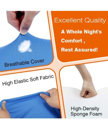 30 Degree Incline Gel Wedge Pillow for Sleeping & Body Positioning - Back Pain Relief & Elevated Legs Support - Medical Grade Foam Bed Wedge - Buy Online on GoSupps.com