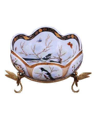 Fruit Bowl Creative Living Room Household Fruit Bowl High-end Ceramic Fruit Plate for Fruit Bread or Decorative Items Kitchenware Fruit Plate
