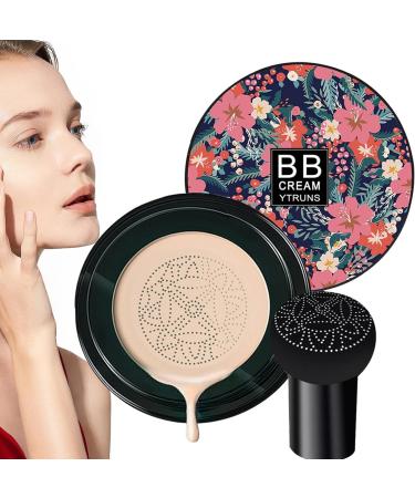 BB Moisturizing Cream Foundation Mushroom Head Air Cushion Foundation | Mushroom Head Air Cushion Foundation Moisturizing Concealer Makeup Base for Women and Girls - Buy Online on GoSupps.com
