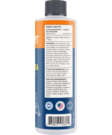 Kao-Vet Dog Anti Diarrhea Liquid for Dogs & Puppies 8 fl oz (236 mL) Fast Acting Diarrhea Relief with 8% Kaolin Upset Stomach Firms Stool & Soothes Intestinal Discomfort - Buy Online on GoSupps.com