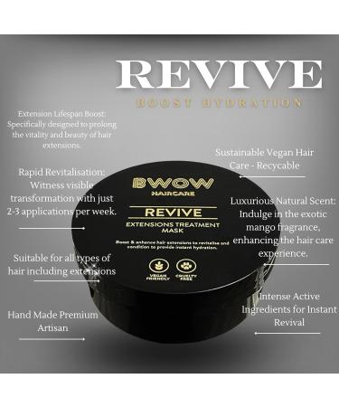 Revive & Boost Hair Mask Treatment for all Extensions & Normal Hair 250ml: Luxurious Deep Conditioning & Hydration Rich Moisturising Formula to Restore Nourish & Enhance Vibrancy - Buy Online on GoSupps.com