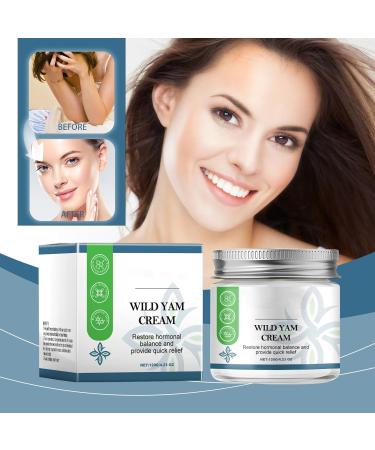 Organic Wild Yam Cream for Hormone Balance - Menopause & Menstrual Support - 100g Relief from Hot Flashes & Night Sweats - Buy Online on GoSupps.com