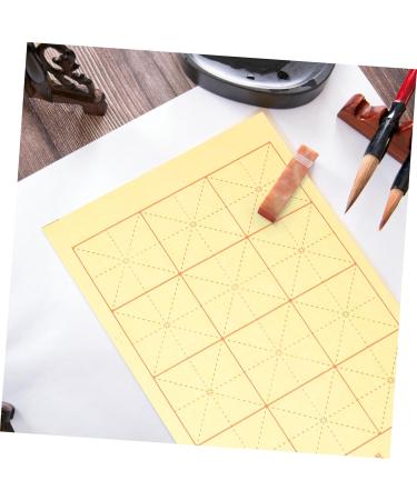 Lurrose 90 Sheets Grid Rice Paper Painting Paper Chinese Calligraphy Brush Writing Sumi Paper China - Buy Online on GoSupps.com