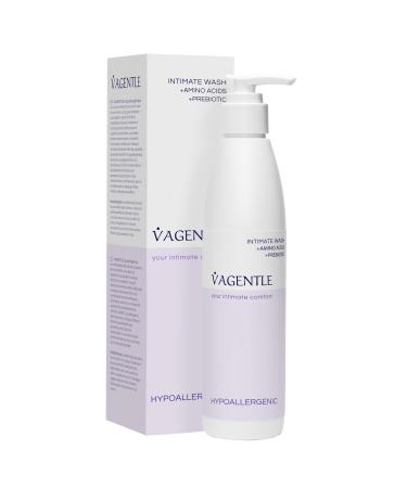 Vagentle Hypoallergenic Feminine Hygiene Intimate Wash pH-Balanced with Prebiotic & Amino Acids for Gentle Daily Cleansing Balance Protection & Sensitive Skin Care Vegan 250 ml